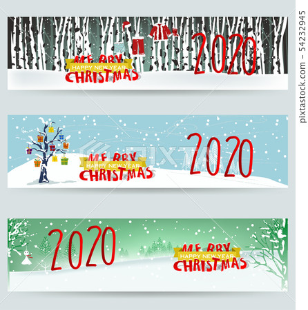 Happy New Year 2020, merry christmas. Happy New Year 2020, merry christmas. 54232945