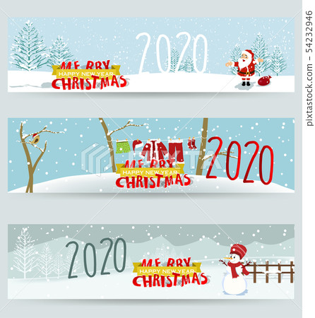 Happy New Year 2020, merry christmas. Happy New Year 2020, merry christmas. 54232946