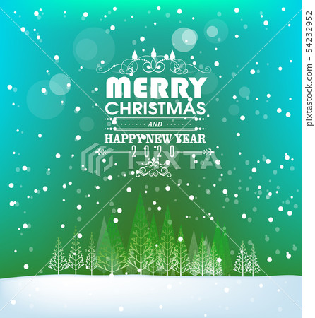 Happy New Year 2020, merry christmas. Happy New Year 2020, merry christmas. 54232952