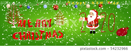 Happy New Year 2020, merry christmas.  54232966