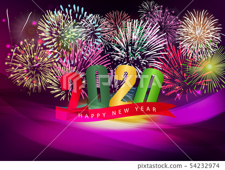 Happy New Year 2020, merry christmas.  54232974