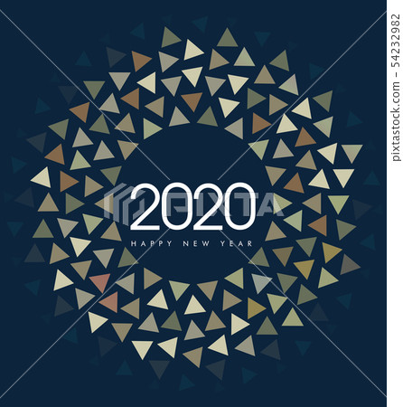 Happy New Year 2020, merry christmas.  54232982