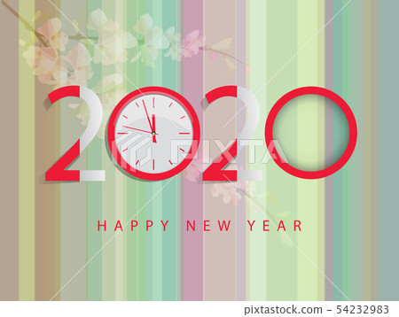 Happy New Year 2020, merry christmas. Happy New Year 2020, merry christmas. 54232983