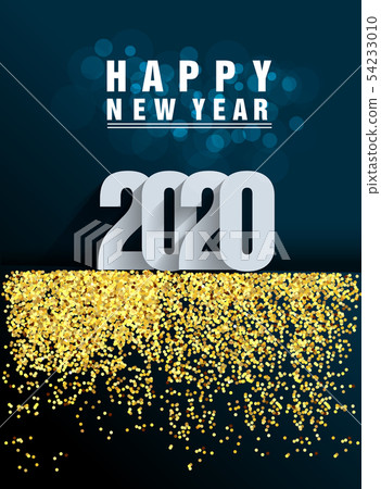 Happy New Year 2020, merry christmas. Happy New Year 2020, merry christmas. 54233010