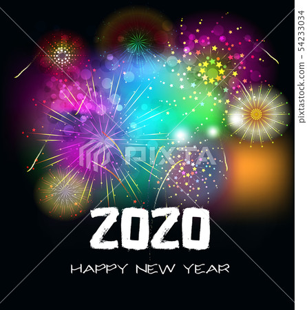 Happy New Year 2020, merry christmas. Happy New Year 2020, merry christmas. 54233034