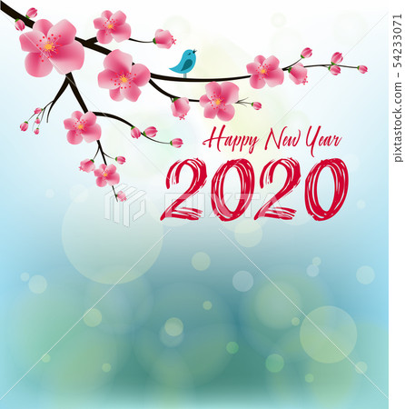 Happy New Year 2020, merry christmas. Happy New Year 2020, merry christmas. 54233071