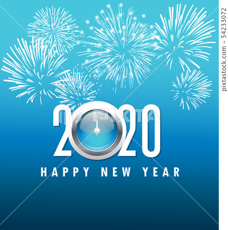 Happy New Year 2020, merry christmas. Happy New Year 2020, merry christmas. 54233072