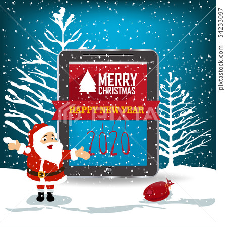 Happy New Year 2020, merry christmas. Happy New Year 2020, merry christmas. 54233097