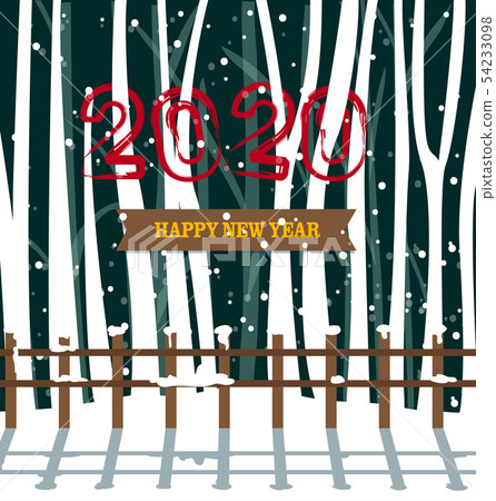 Happy New Year 2020, merry christmas. Happy New Year 2020, merry christmas. 54233098