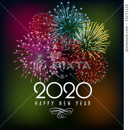 Happy New Year 2020, merry christmas. Happy New Year 2020, merry christmas. 54233128