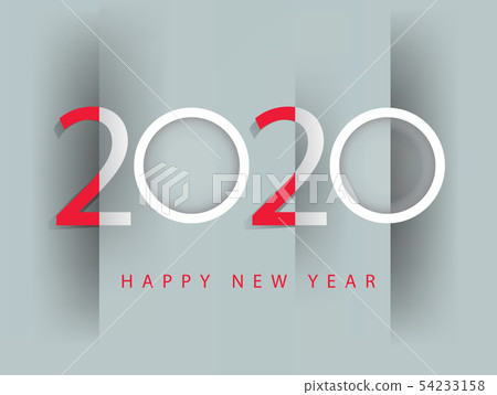 Happy New Year 2020, merry christmas.  54233158
