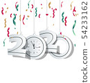 Happy New Year 2020, merry christmas.  54233162