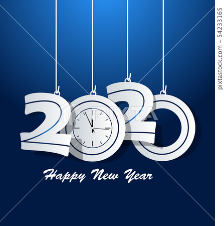 Happy New Year 2020, merry christmas.  54233165