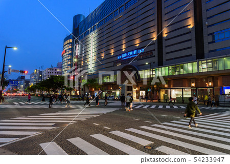 Tenjin Watanabe street Odori night view 54233947