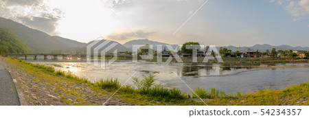 [Panorama] Togetsu Bridge at sunset 54234357