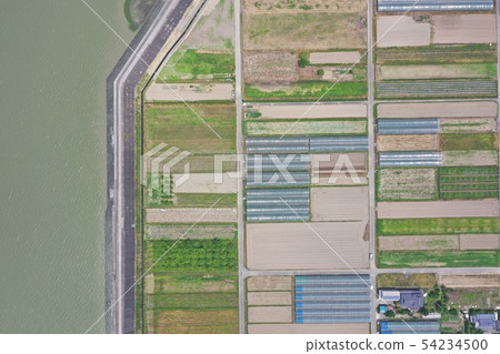 Agricultural area of plowed land 54234500