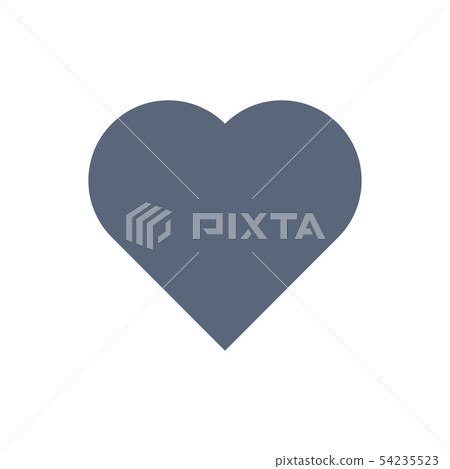 Heart icon isolated on white background. Vector - Stock Illustration ...