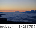 Mt. Fuji and the sea of clouds at dawn 54235755