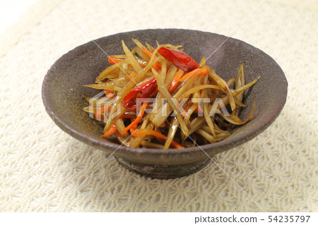 Kinpira gobo, stir-fried vegetables, beef bowl 54235797