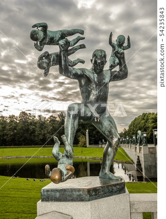Oslo - the capital of Norway. Vigeland Park Oslo - the capital of Norway. Vigeland Park 54235843