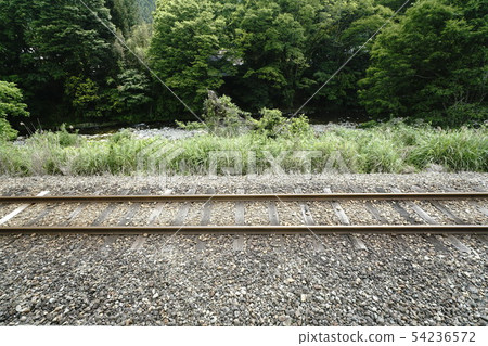 Landscape with tracks of local lines Landscape with tracks of local lines 54236572