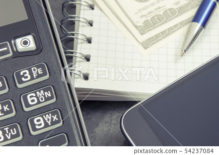 Payment terminal, smartphone with NFC technology Payment terminal, smartphone with NFC technology 54237084