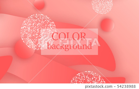 Coral color abstract background. Vector. Coral color abstract background. Vector. 54238988