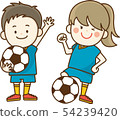 Kid enjoying soccer 54239420