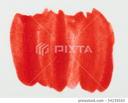Sparkle red paint stain isolated 54239583