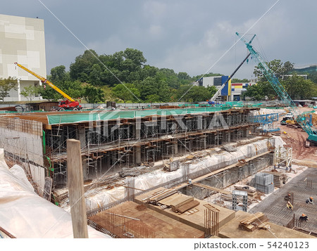 Building basement under construction Building basement under construction 54240123