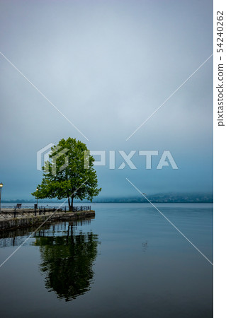 Ioannina,Greece, lake morning with fog reflections 54240262