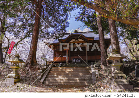 [Yamanashi Prefecture Amagasaki City] National Historic Site-Spring Shinfu Castle Honmaru ruins Fuji Take Inari Shrine-Kaiten 54241125