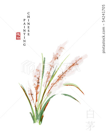 Watercolor Chinese ink paint art illustration Watercolor Chinese ink paint art illustration 54241705