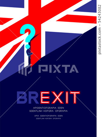 Man pictogram and question mark open the door on 54243082