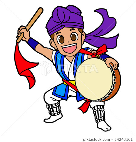 敲大鼓、跳 Eisa 的男人 敲大鼓、跳 Eisa 的男人 54243161