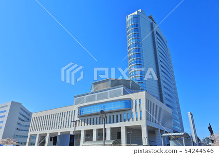 [Gunma] Takasaki City Hall under sunny weather 54244546