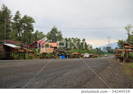 Street stall along Pakse Road, Laos 54244559