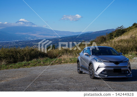 Car and Mt. Fuji Car and Mt. Fuji 54244928