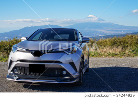 Car and Mt. Fuji 54244929