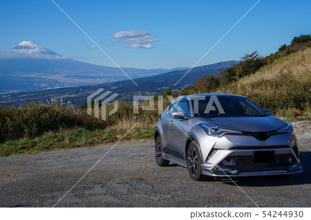 Car and Mt. Fuji 54244930