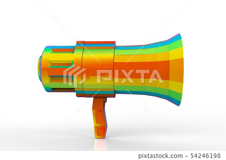 Bullhorn 3d rendering 54246198