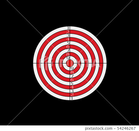 Dartboard for darts game vector illustration eps10 Dartboard for darts game vector illustration eps10 54246267