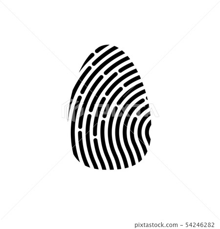 Fingerprint logo icon vector vector illustration 54246282