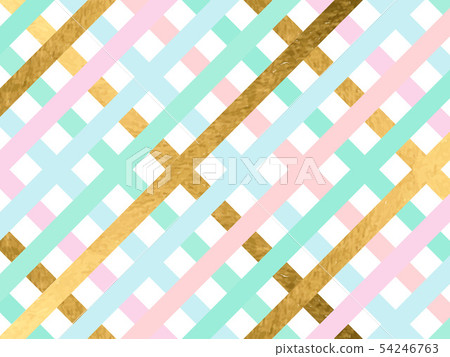 Abstract modern striped background with gold glitter. Vector ill 54246763