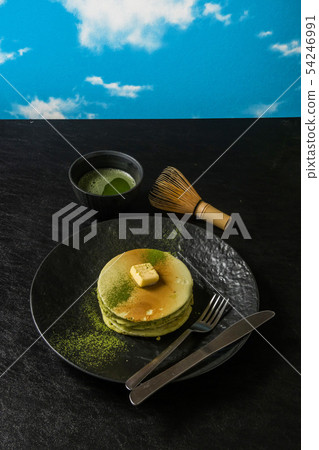 Matcha Pancake Japanese Style (Powder Green Tea) Pancake 54246991