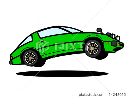 國內歷史的跑車綠色躍遷汽車例證 54248053