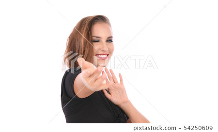 Holiday Concept. Beautiful girl is charming on the Holiday Concept. Beautiful girl is charming on the 54250609