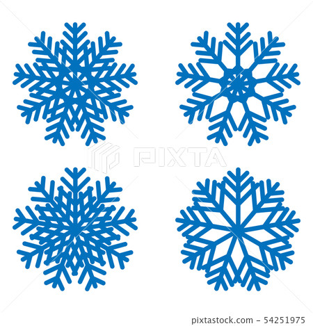 Snowflake icons kit. 54251975