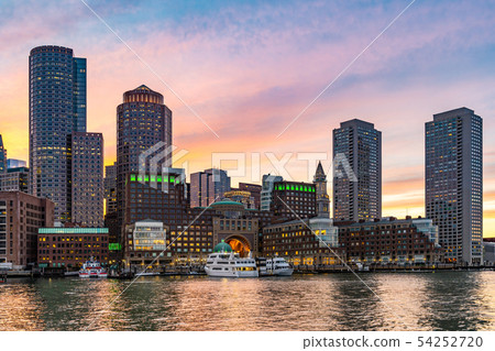 Boston Downtown skylines Bay 54252720