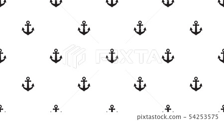 Anchor seamless pattern vector boat pirate helm - Stock Illustration ...